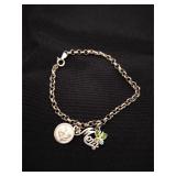 .925 Sterling "Mom" 7" Charm Bracelet