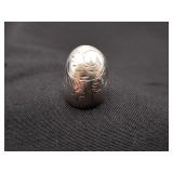 VTG .925 Sterling Silver Dome Ring Size 6