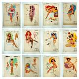 Complete VTG 1952 Studio Sketches by T.N Thompson
