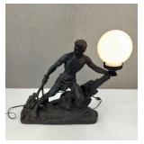 Vintage Art Deco Style Figural Gentleman Lamp