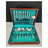 VTG Onieda 47pc Silver Plate Deauville Silverware