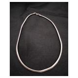 Vintage .925 Sterling Silver Omega Chain Necklace