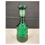 Emerald Genie Bottle Jim Beam Whiskey Decanter