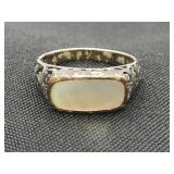 VTG .925 Sterling Silver & Mother of Pearl Ring