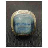.925 Sterling Silver & Blue Kyanite? Stine Ring
