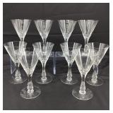 VTG MCM Seneca Maytime Wine Crystal Glasses