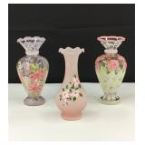 Vintage Hand Painted Bud Vases