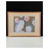 "The Lady in Iris" Framed Print by Elizabeth Brown