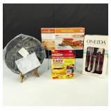 Onieda Silverware / Copper Chef Loaf Pan & More