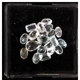 Aquamarine Faceted Gemstones 11 Carats