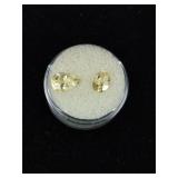 2 Ct Tw Pale Yellow Faceted Topaz Gemstones