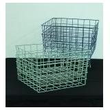 2 Sets of Wire Storage Baskets