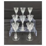 VTG MCM Seneca Maytime Cordial Crystal Glasses