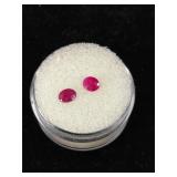 1 Ct Tw Oval Ruby Gemstones