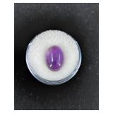 6 CT Dark Purple Cabochon Topaz Gemstone