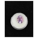 5 Ct Oval Faceted Lilac Sapphire Gemstone