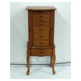 Vintage Powell Oak Jewelry Armoire