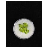 Faceted Peridot Gemstones 5 Carats TW