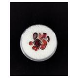 3 Ct Tw Faceted Garnet Gemstones