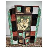 Epic Handcrafted Wolf Quilt