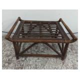 VTG Rattan Bamboo Footrest/Table