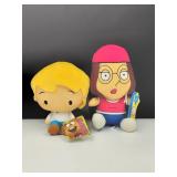 10' Big Head Plush Meg & Fred