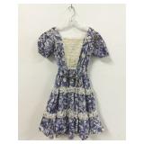 VTG H Bar C Ranch Wear Floral Purple Dress