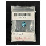 2.19 Ct London Blue Oval Topaz Gemstone