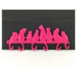 Cast Iron Cats on The Fence Coat Hook