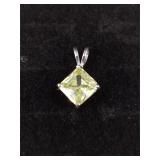 .925 Sterling Silver Peridot? Pendant