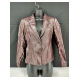 VTG Women's Casablanca Burgandy Leather Jacket