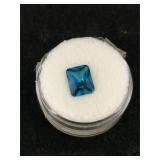 2 CT London Blue Topaz Emerald Cut Gemstone
