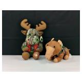 Mossy Oak Camo Moose & Boar Plushies