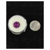 4 Ct Brilliant Cut Raspberry Sapphire Gemstone