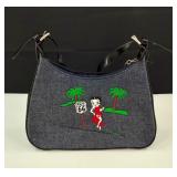 Denim Betty Boop Route 66 Purse