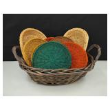 VTG Woven Baskets & Wicker Plate Holders/Baskets
