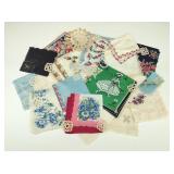 VTG Embroidered Lace & Linnen Handkerchiefs