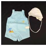 1990s Beach Romper & Sun Bonnet