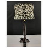 Contemporary Faux Wooed Lamp