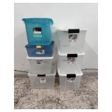 7 Clear & Colored Totes Sterlite & More