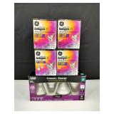 GE 45W & Fiet 65W New Flood Light Lightbulbs