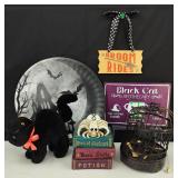 Fun Lot of Halloween Decor Caged Crow & More
