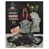 Halloween Decor Graves Witch & More