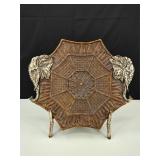 Heavy Duty Ornate Decorative Elephant/Flower Tray