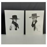 VTG Numbered/Signed Cowboy Western Prints
