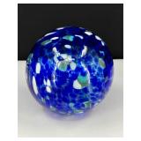 Hand Blown Art Glass Hanging Ball
