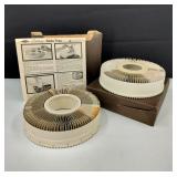 2 - Vintage Yankee Photo Slide Trays with Slides