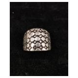 .925 Sterling Silver Textured Ring