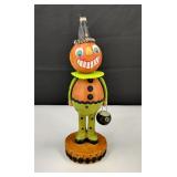 Christopher Radko? Pumkin Figure with Cat Pail