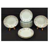 Vintage China Pearl Salad Plates